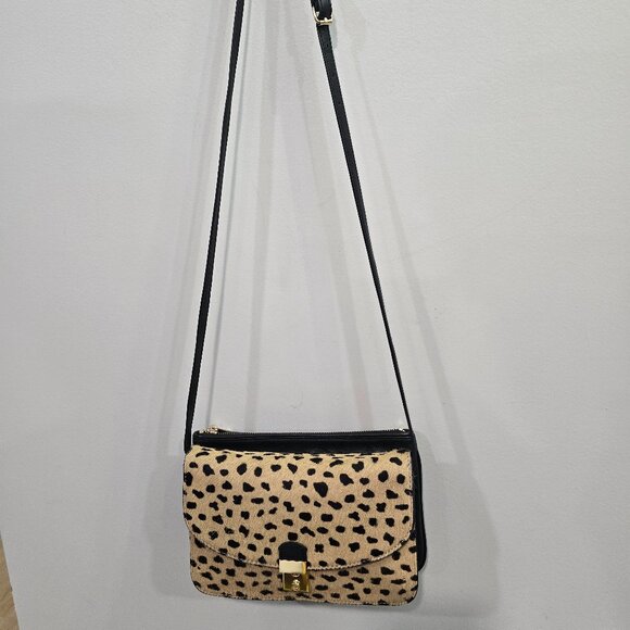 Tory Burch Priscilla Calf Hair Cheetah Crossbody Bag - EUC - Picture 7 of 10